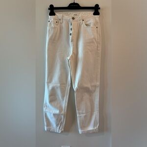 Grlfrnd white denim Pants
